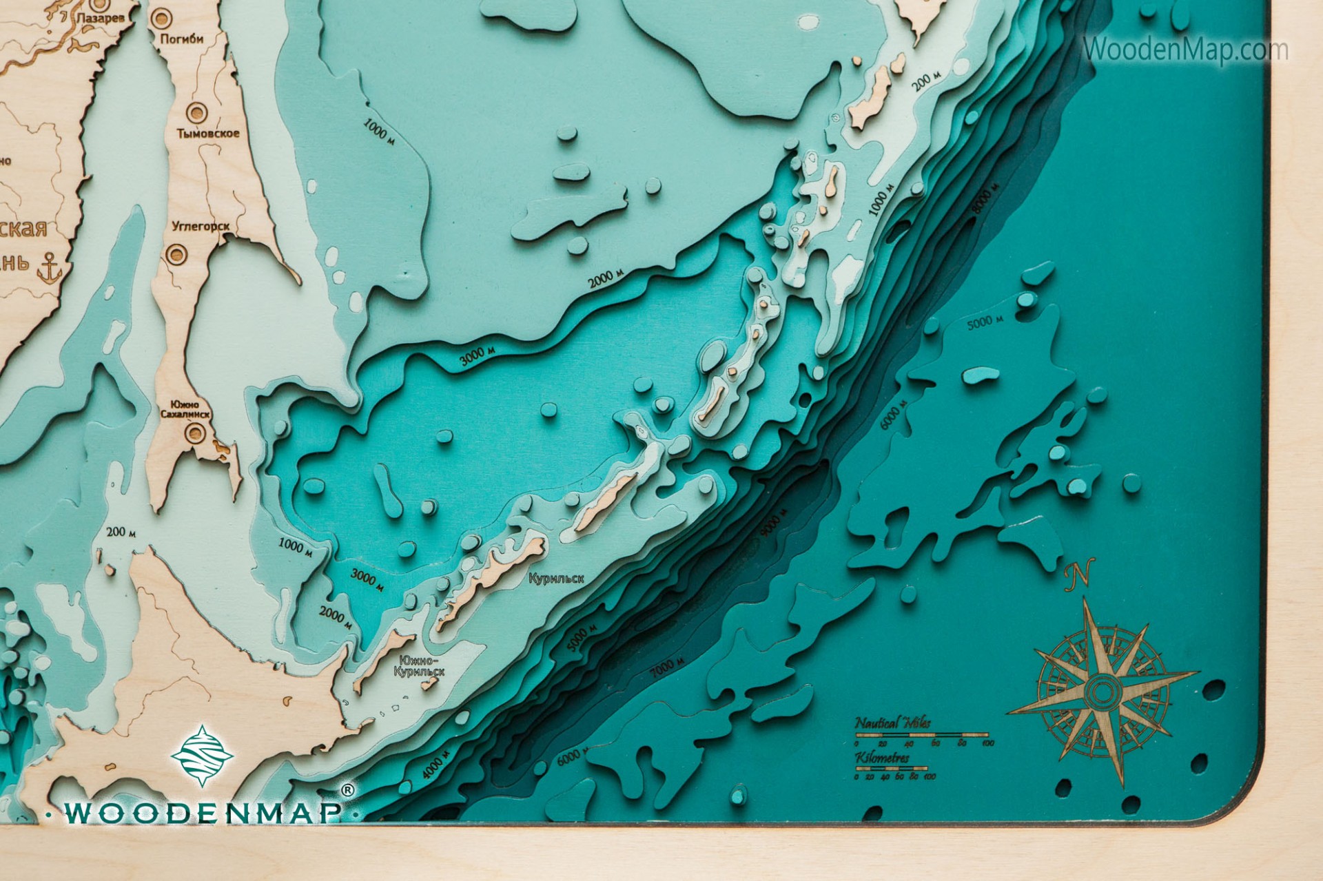 Woodenmap - Карта Охотского моря