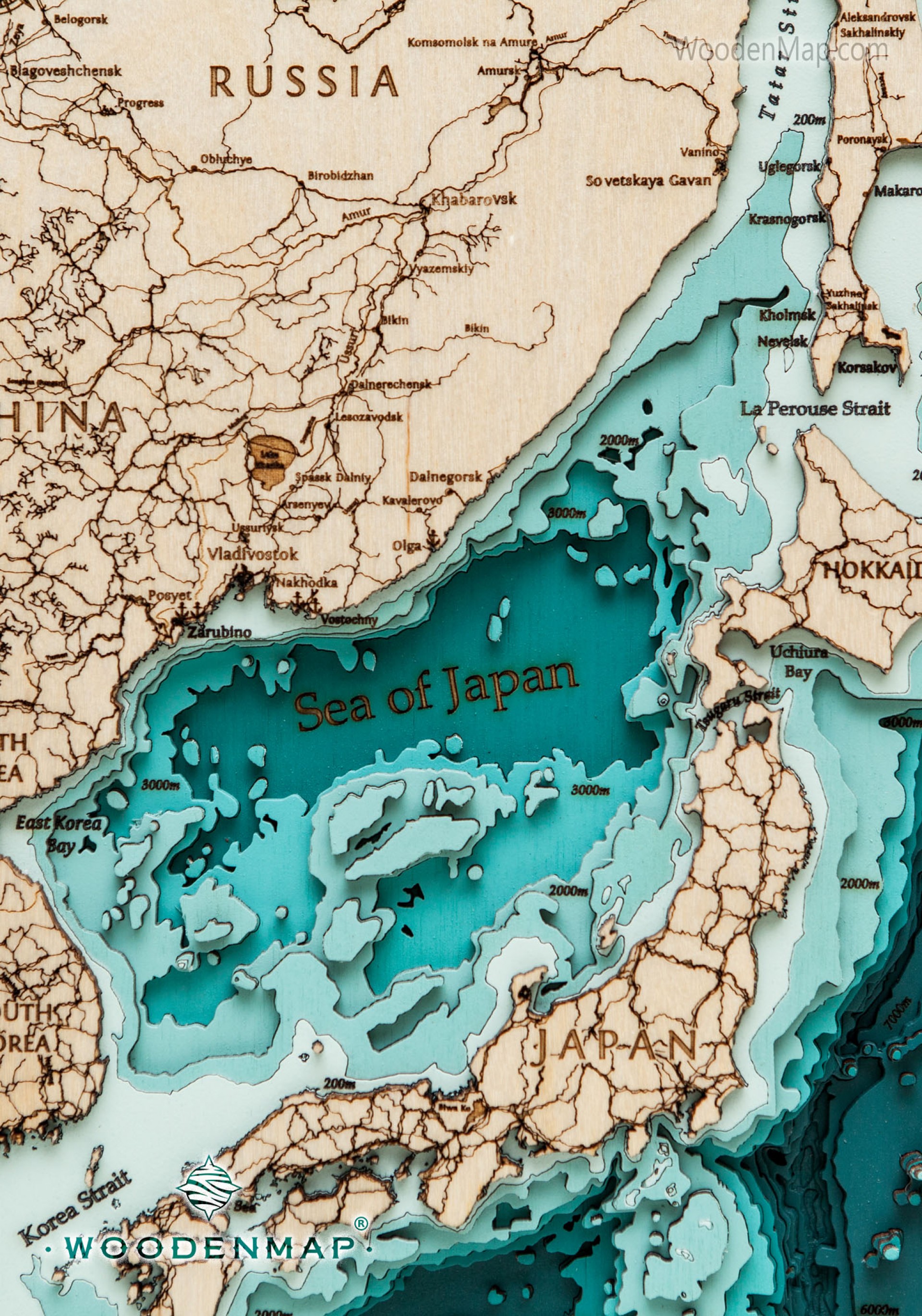 Woodenmap - Карта Японии №2