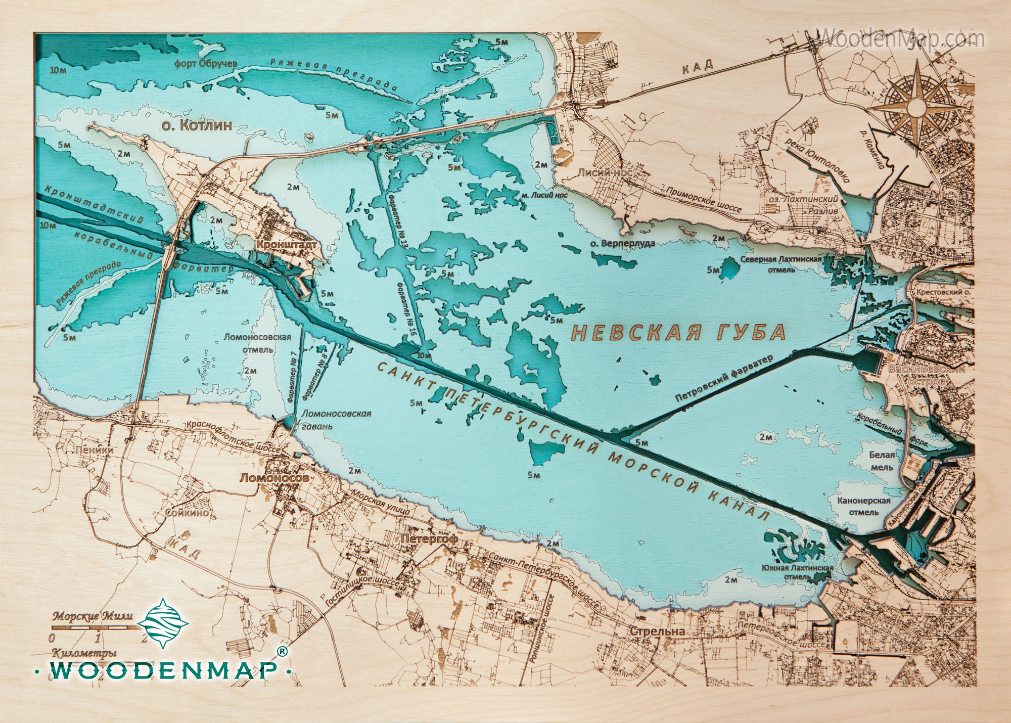 Морская карта невской губы